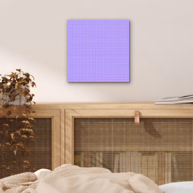 Alu-Dibond-Bild - Lila – Geometrisch – Raster – Minimalistisch – Muster — 4