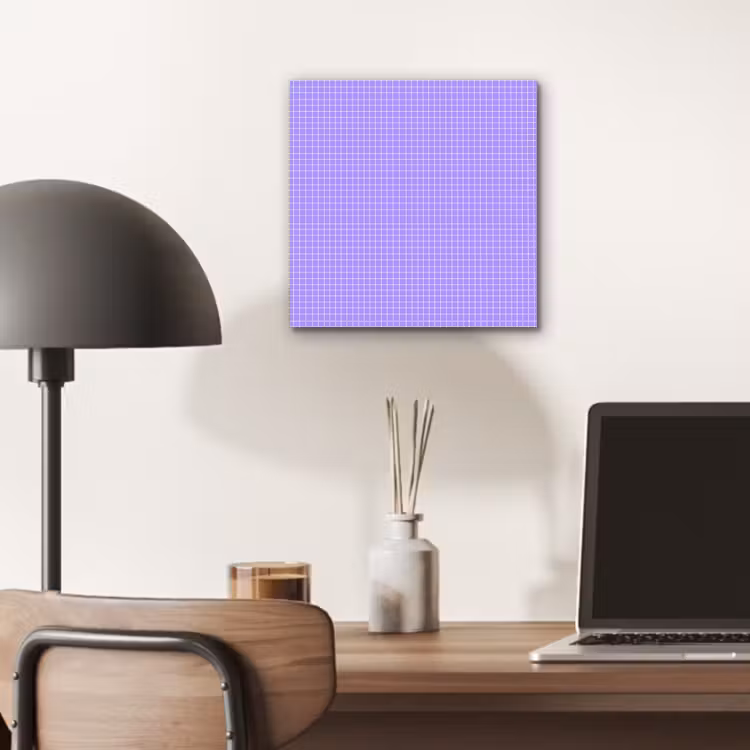 Alu-Dibond-Bild - Lila – Geometrisch – Raster – Minimalistisch – Muster — 6