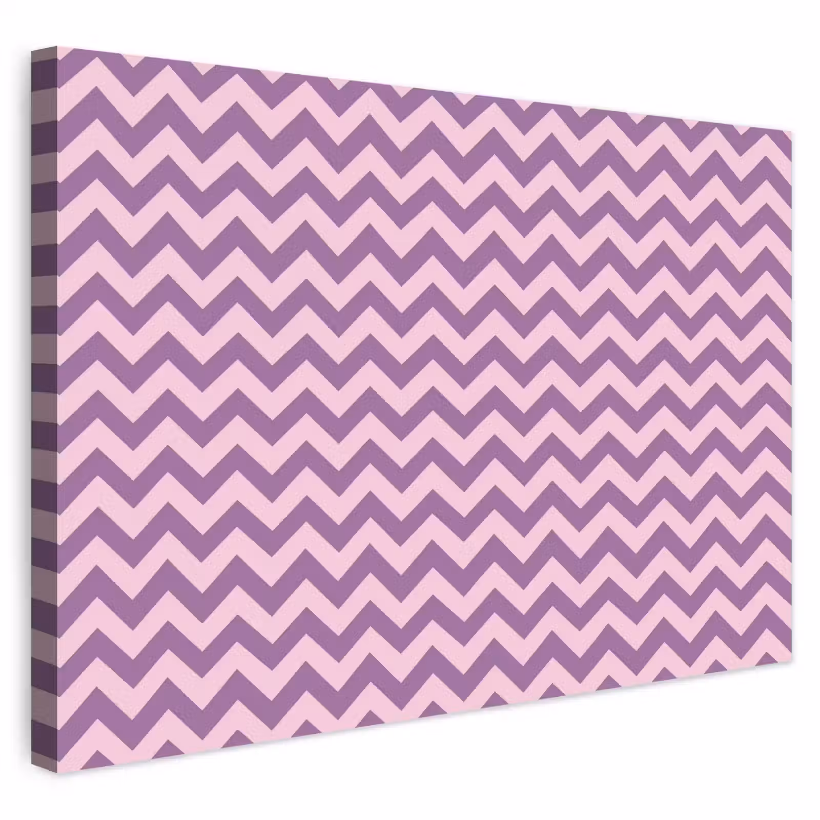 Outdoor Leinwand - Lila – Rosa – Geometrisch – Chevron – Zickzack – Muster — 1
