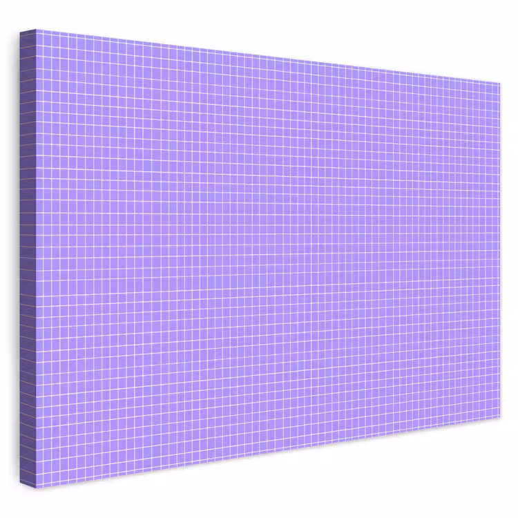 Outdoor Leinwand - Lila – Geometrisch – Raster – Minimalistisch – Muster — 1