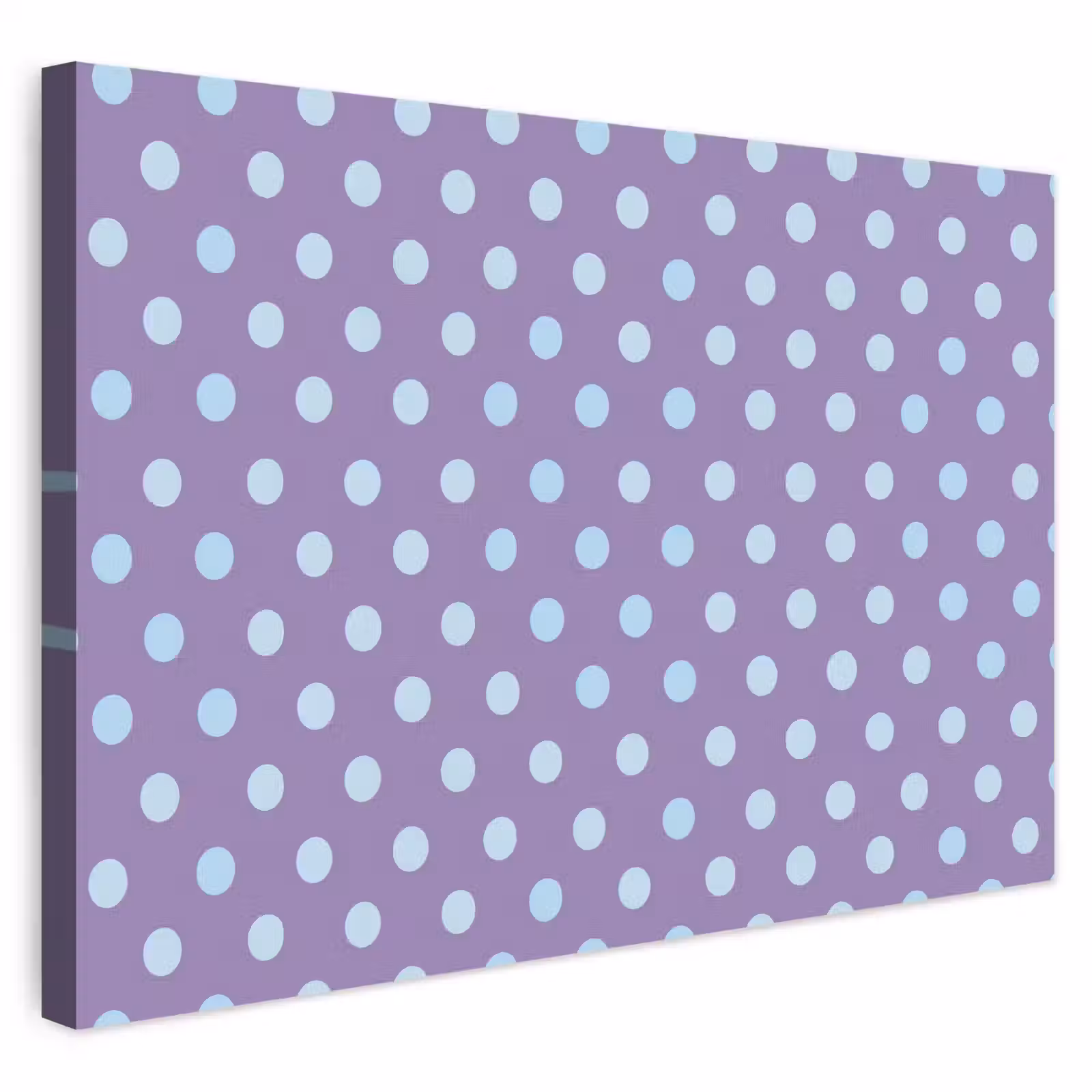 Outdoor Leinwand - Lila – Blau – Geometrisch – Punkte – Polka Dot – Muster — 1