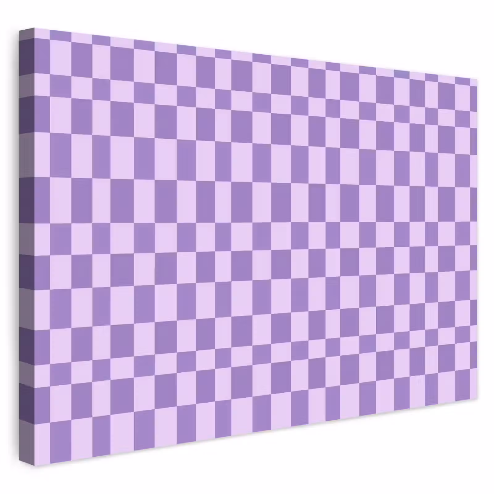 Outdoor Leinwand - Lila – Geometrisch – Schachbrettmuster – Blöcke – Muster — 1