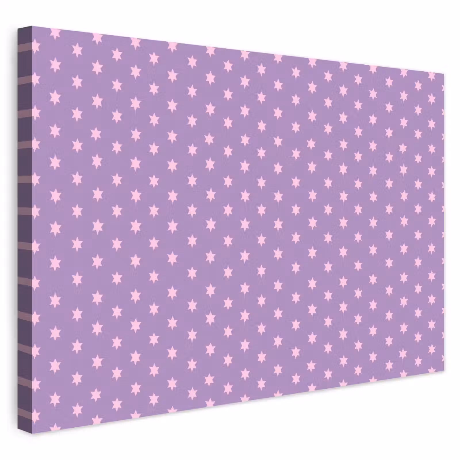 Outdoor Leinwand - Lila – Rosa – Sterne – Geometrisch – Muster — 1