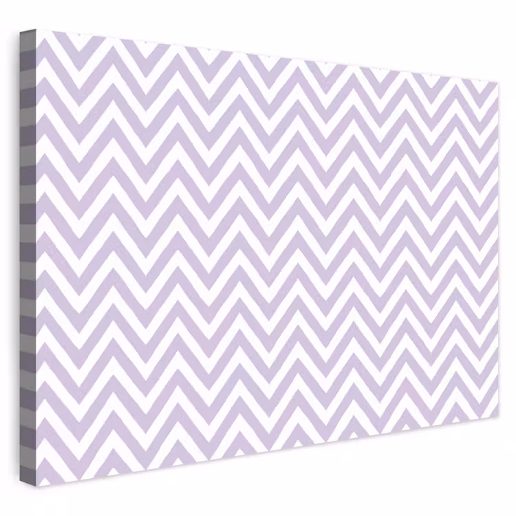 Outdoor Leinwand - Lila – Geometrisch – Chevron – Zickzack – Muster — 1