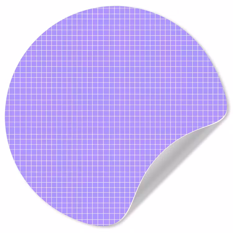 Runde Tapete - Lila – Geometrisch – Raster – Minimalistisch – Muster — 1