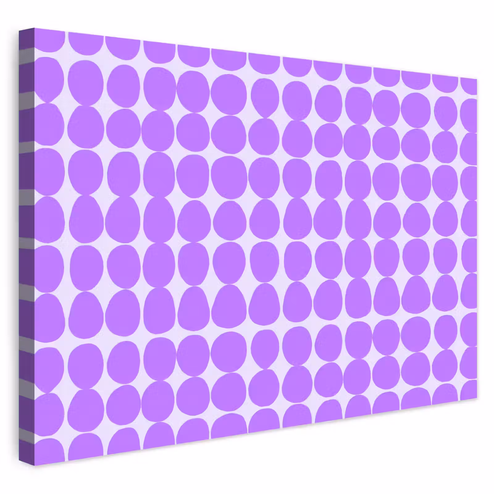 Outdoor Leinwand - Lila – Geometrisch – Punkte – Polka Dot – Muster — 1