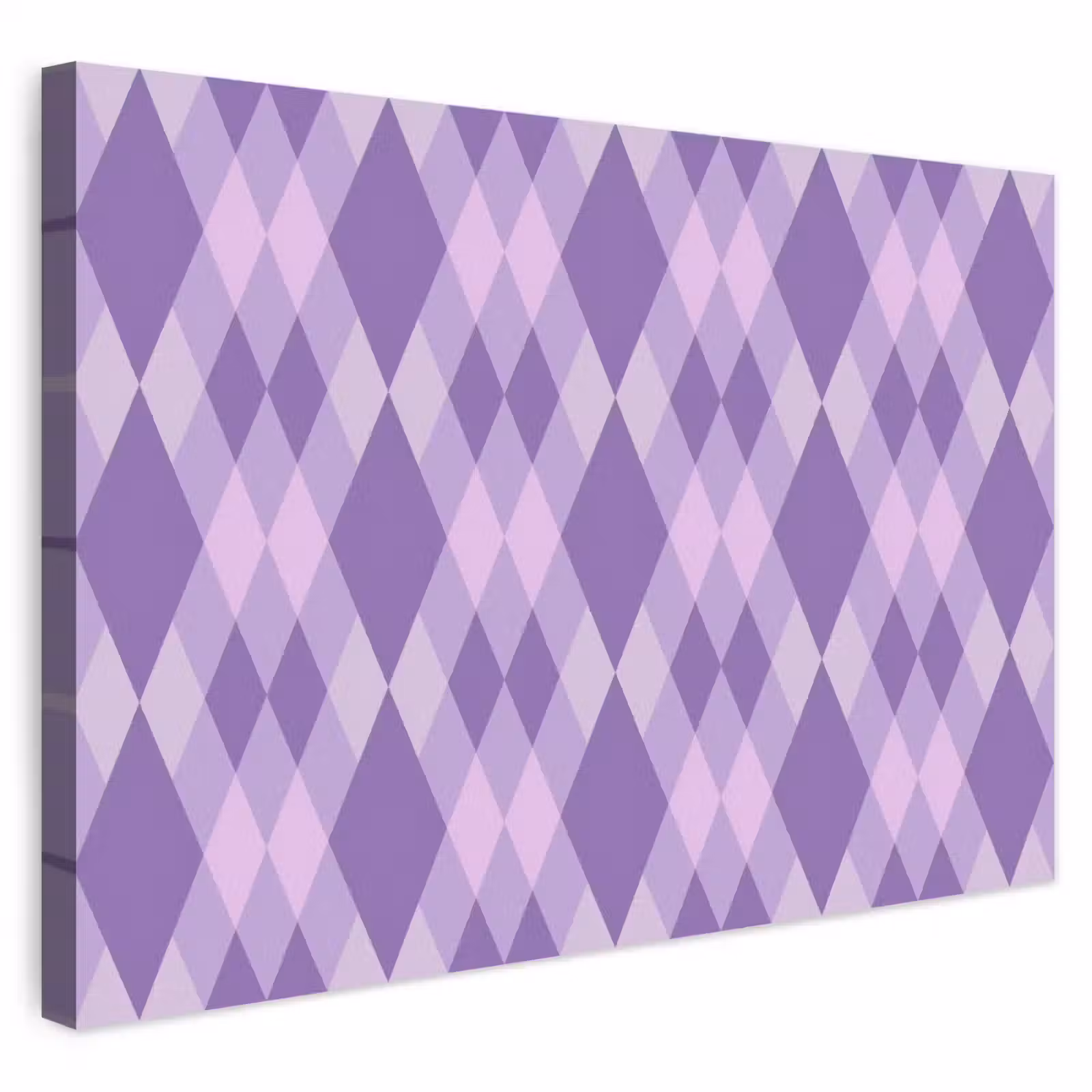 Outdoor Leinwand - Lila – Geometrisch – Rauten – Argyle – Muster — 1