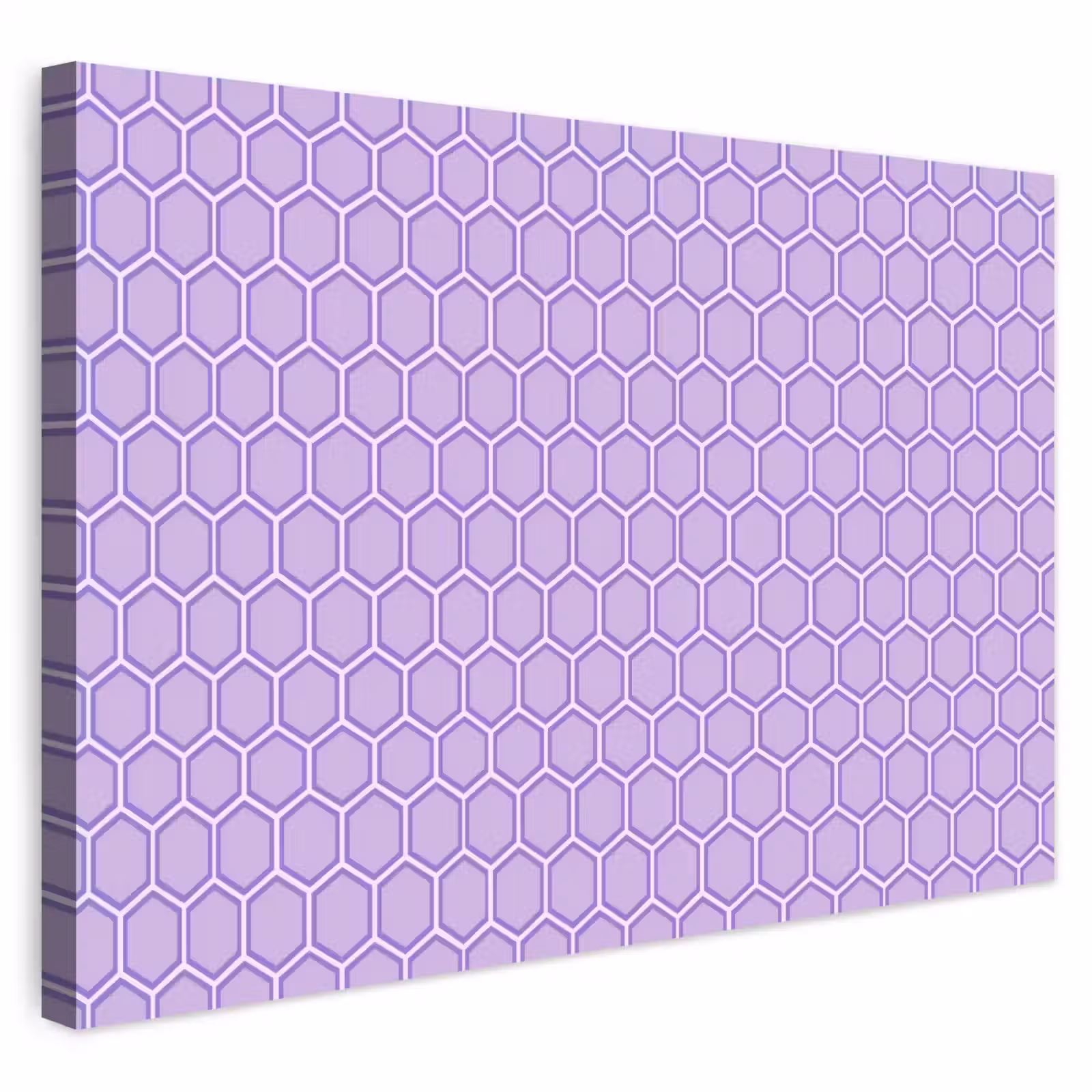 Outdoor Leinwand - Lila – Geometrisch – Wabenmuster – Bienenwabe – Muster — 1