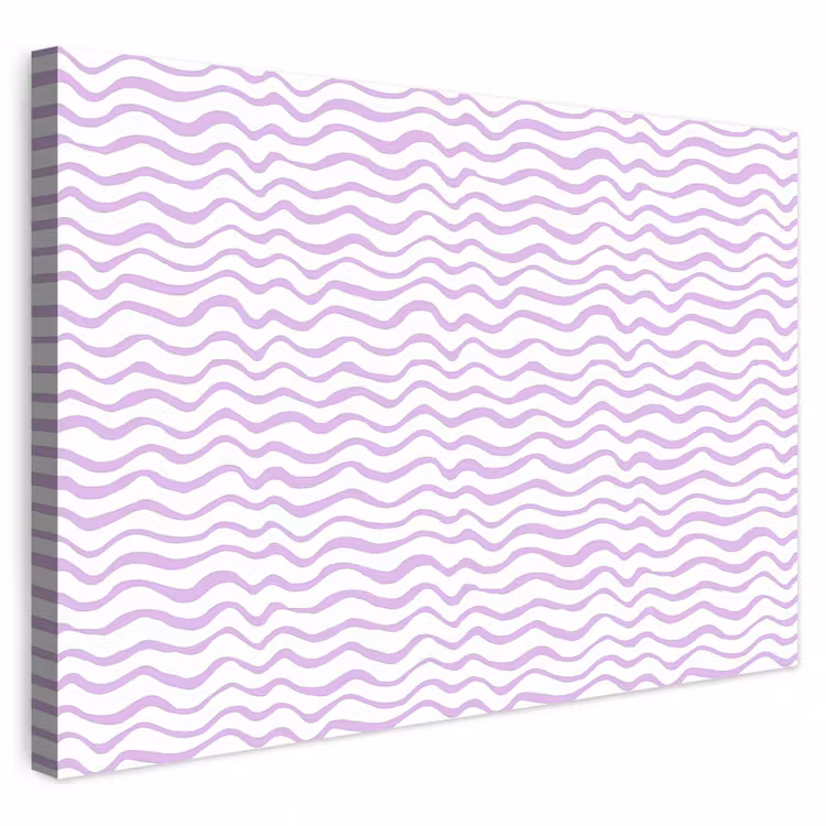 Outdoor Leinwand - Lila – Geometrisch – Wellen – Linien – Muster — 1