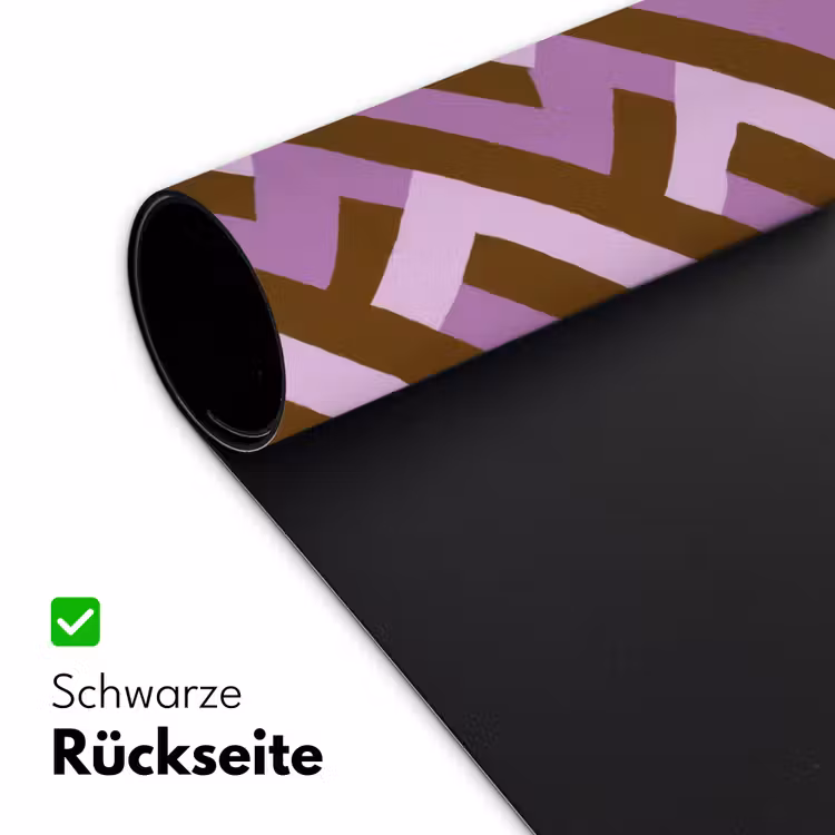 Schreibtischunterlage - Braun – Rosa – Geometrisch – Mäander – Muster — 2