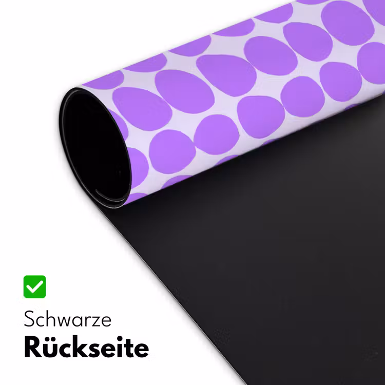Schreibtischunterlage - Lila – Geometrisch – Punkte – Polka Dot – Muster — 2
