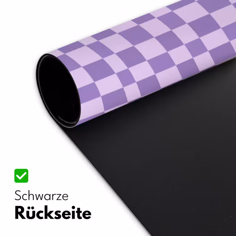 Schreibtischunterlage - Lila – Geometrisch – Schachbrettmuster – Blöcke – Muster — 2