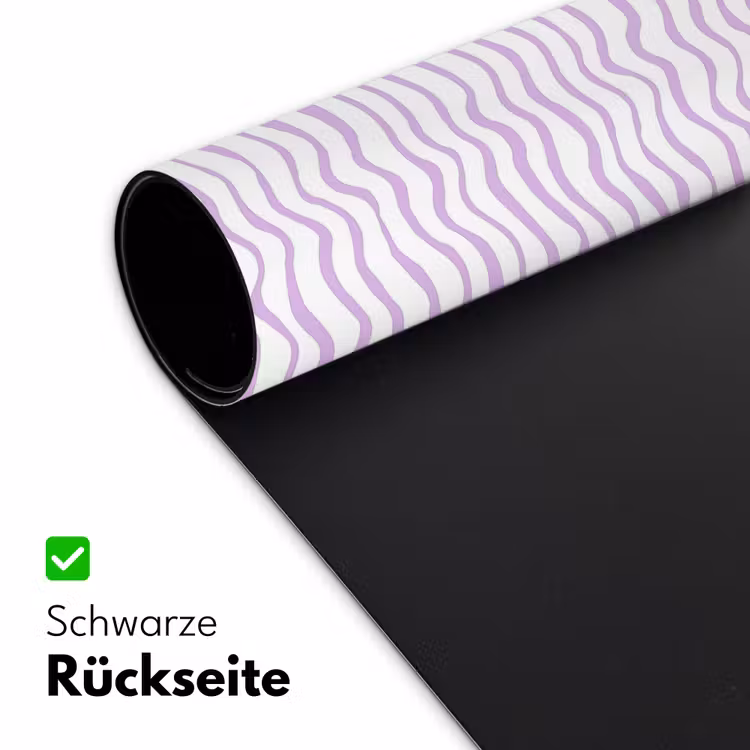 Schreibtischunterlage - Lila – Geometrisch – Wellen – Linien – Muster — 2