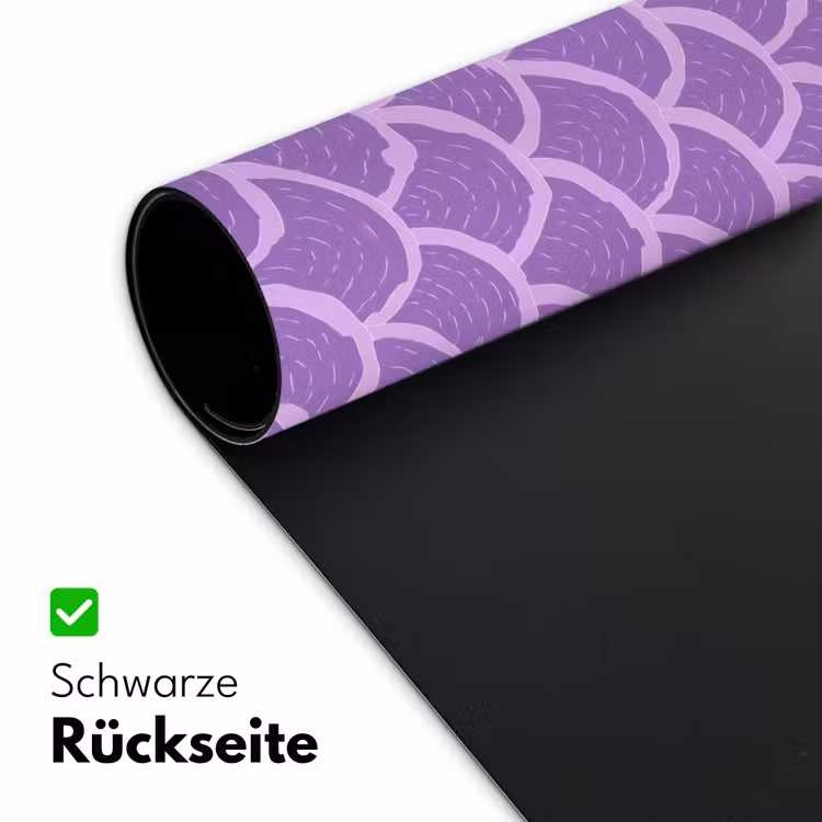 Schreibtischunterlage - Lila – Schuppen – Muscheln – Handgezeichnet – Muster — 2