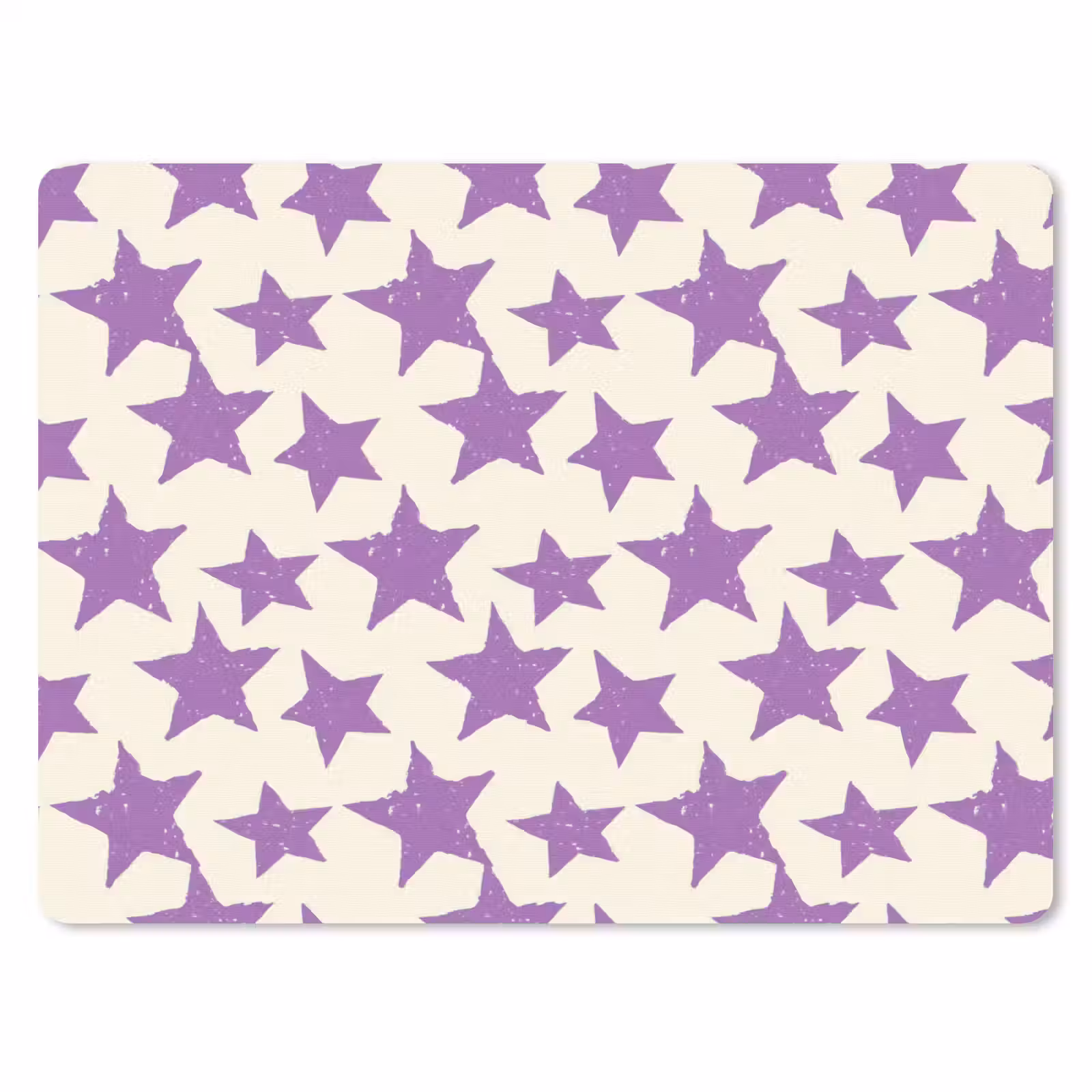 Mauspad - Lila – Geometrisch – Sterne – Stempel – Muster — 1