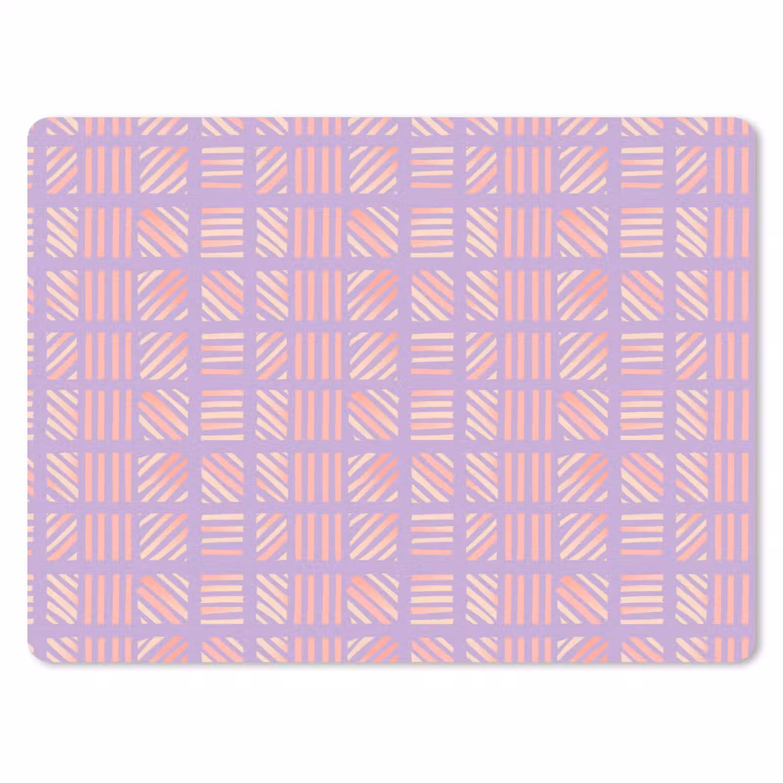 Mauspad - Lila – Rosa – Geometrisch – Streifen – Blöcke – Muster — 1