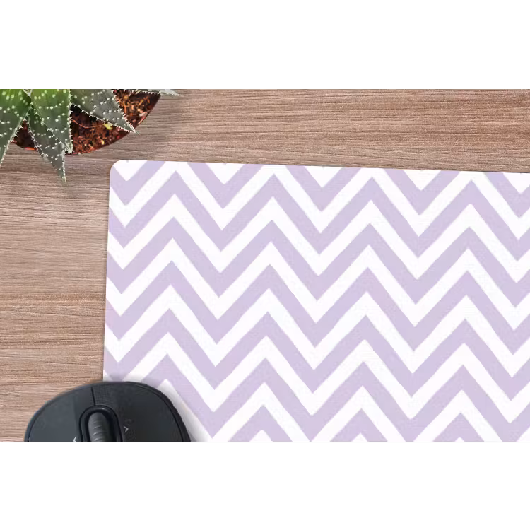 Mauspad - Lila – Geometrisch – Chevron – Zickzack – Muster — 4