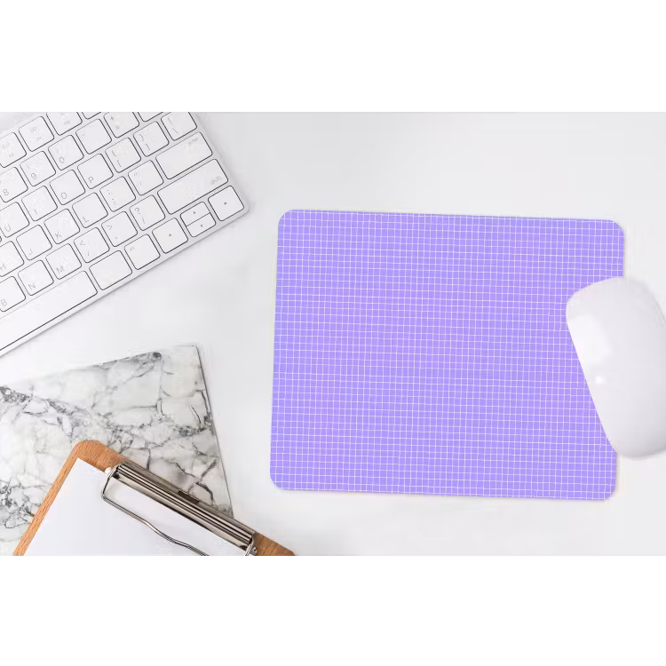 Mauspad - Lila – Geometrisch – Raster – Minimalistisch – Muster — 2