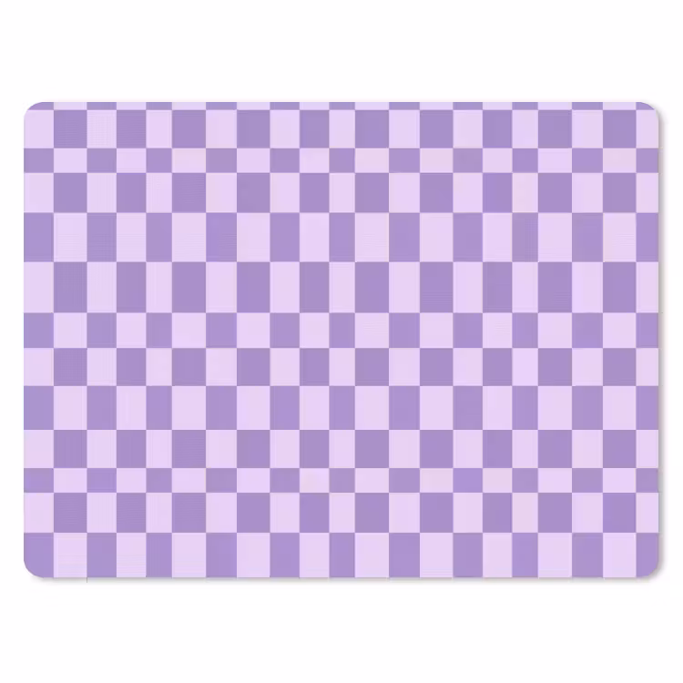 Mauspad - Lila – Geometrisch – Schachbrettmuster – Blöcke – Muster — 1