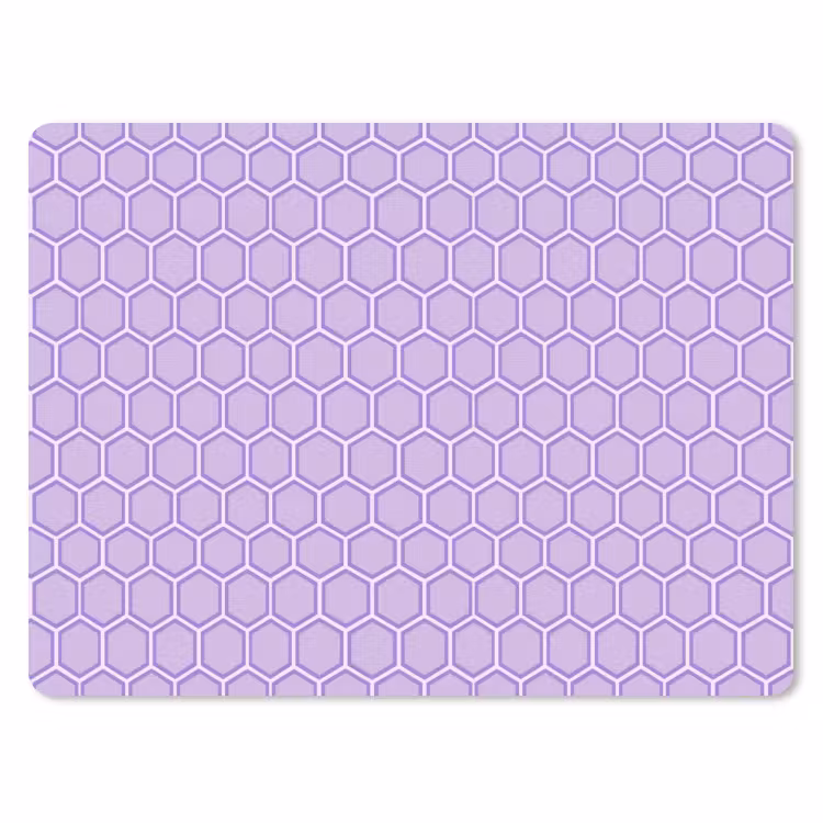 Mauspad - Lila – Geometrisch – Wabenmuster – Bienenwabe – Muster — 1
