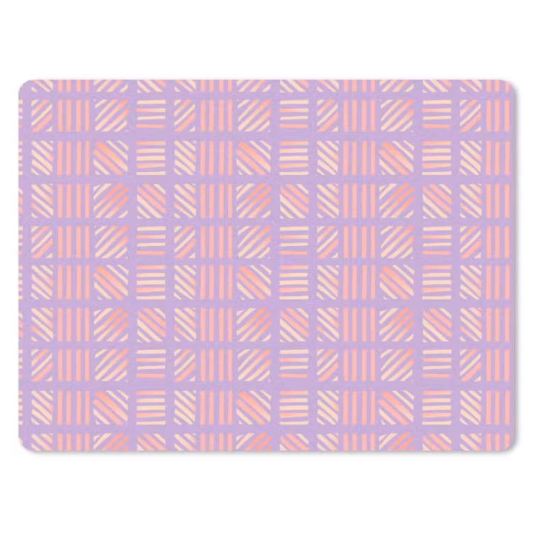 Mauspad - Lila – Rosa – Geometrisch – Streifen – Blöcke – Muster — 1