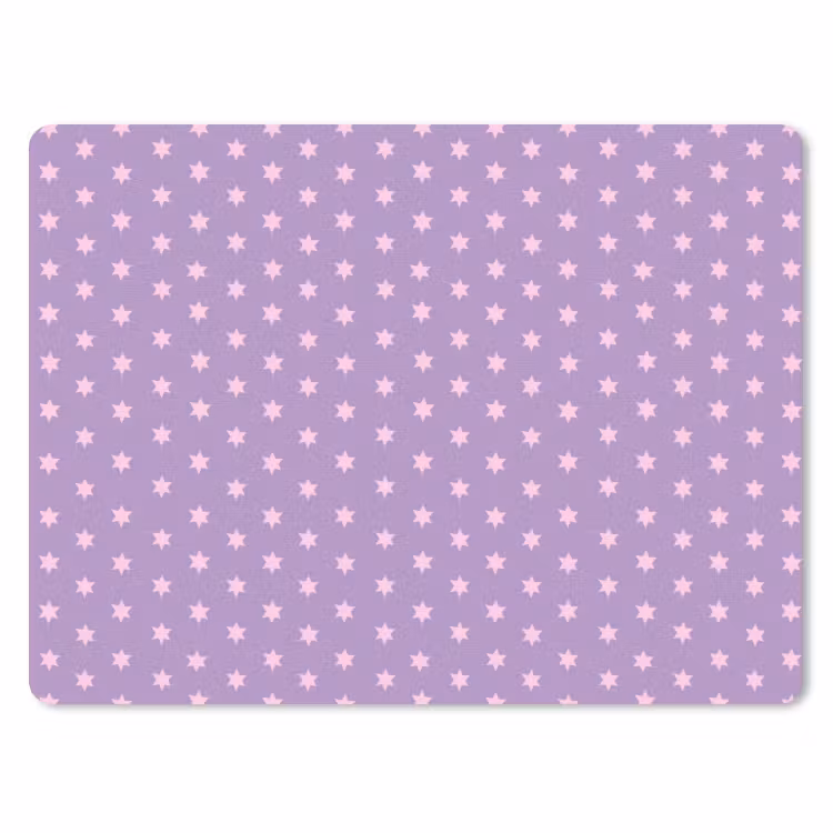 Mauspad - Lila – Rosa – Sterne – Geometrisch – Muster — 1