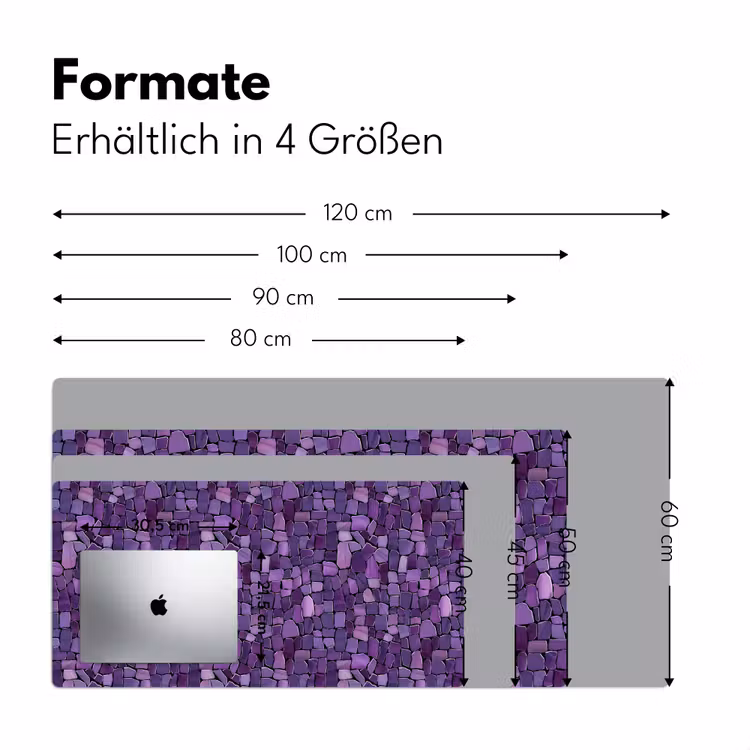 Schreibtischunterlage - Lila – Mosaik – Scherben – Stein – Muster — 5
