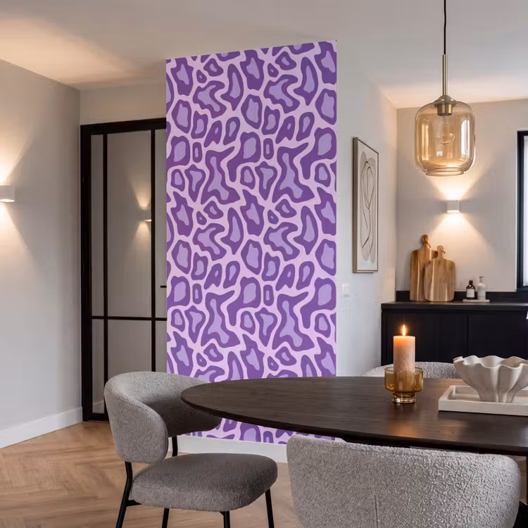 Tapete - Lila – Abstrakt – Leopard – Flecken – Groovy – Muster — 5