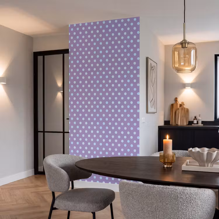 Tapete - Lila – Blau – Geometrisch – Punkte – Polka Dot – Muster — 5