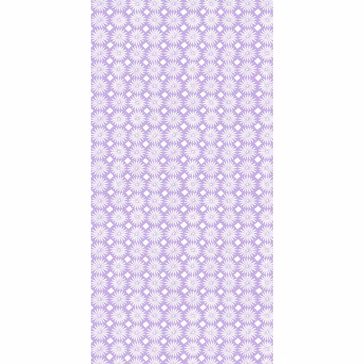 Tapete - Lila – Botanisch – Blumen – Gänseblümchen – Muster — 2
