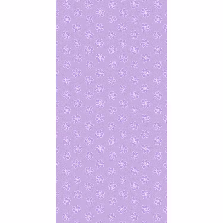 Tapete - Lila – Botanisch – Blumen – Handgezeichnet – Muster — 2
