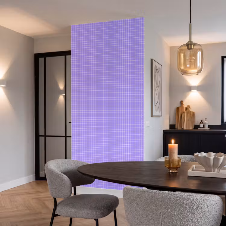 Tapete - Lila – Geometrisch – Raster – Minimalistisch – Muster — 5