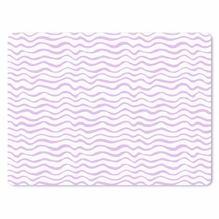 Mauspad - Lila – Geometrisch – Wellen – Linien – Muster — 1