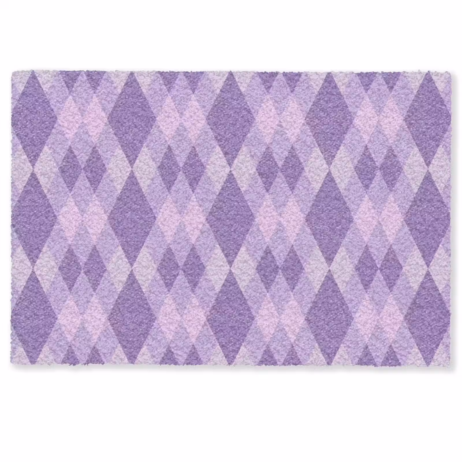 Fußmatte - Lila – Geometrisch – Rauten – Argyle – Muster — 1