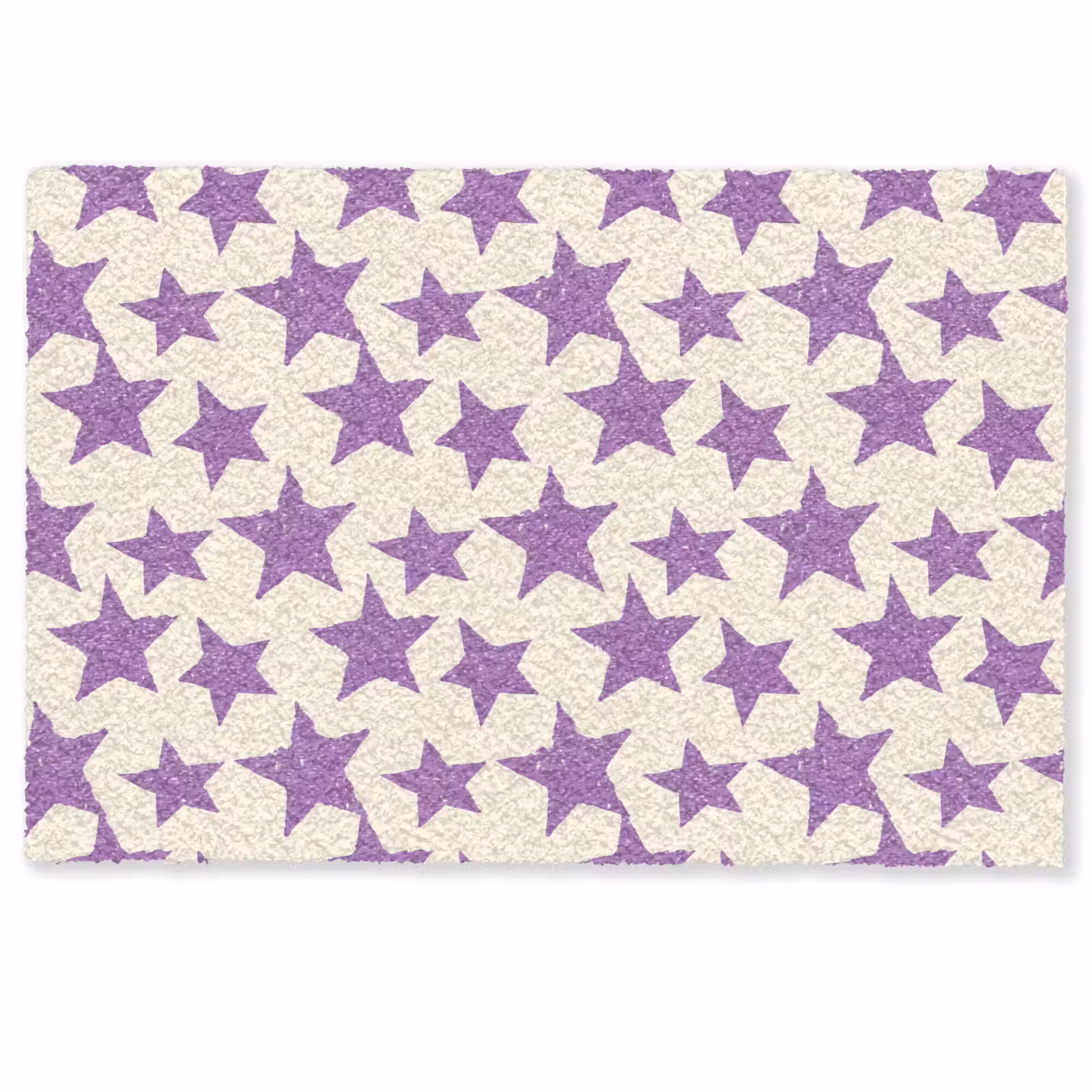 Fußmatte - Lila – Geometrisch – Sterne – Stempel – Muster — 1