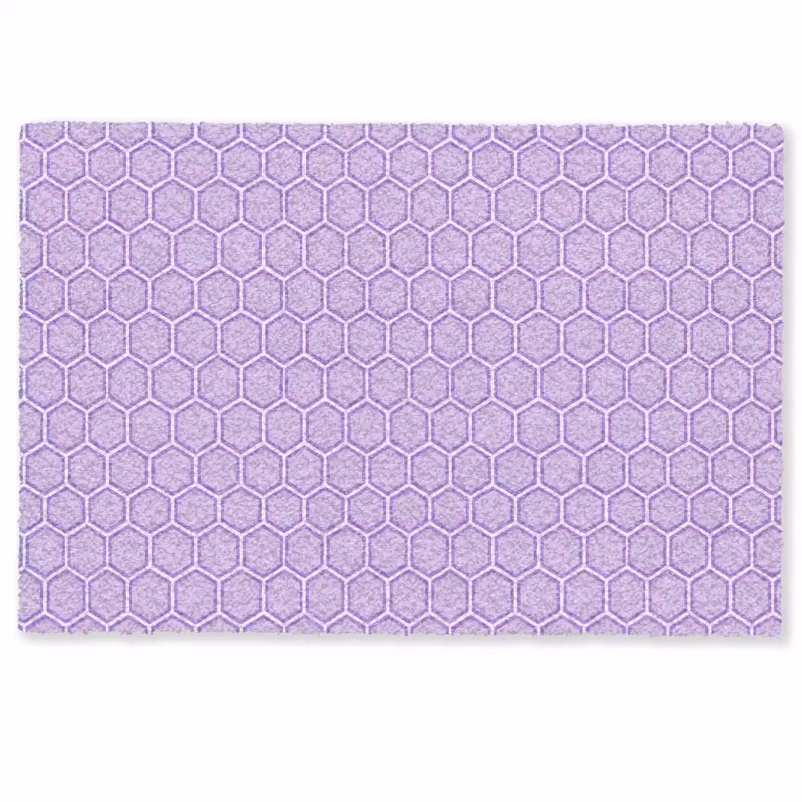 Fußmatte - Lila – Geometrisch – Wabenmuster – Bienenwabe – Muster — 1