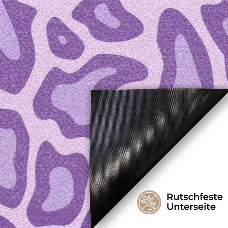 Fußmatte - Lila – Abstrakt – Leopard – Flecken – Groovy – Muster — 6