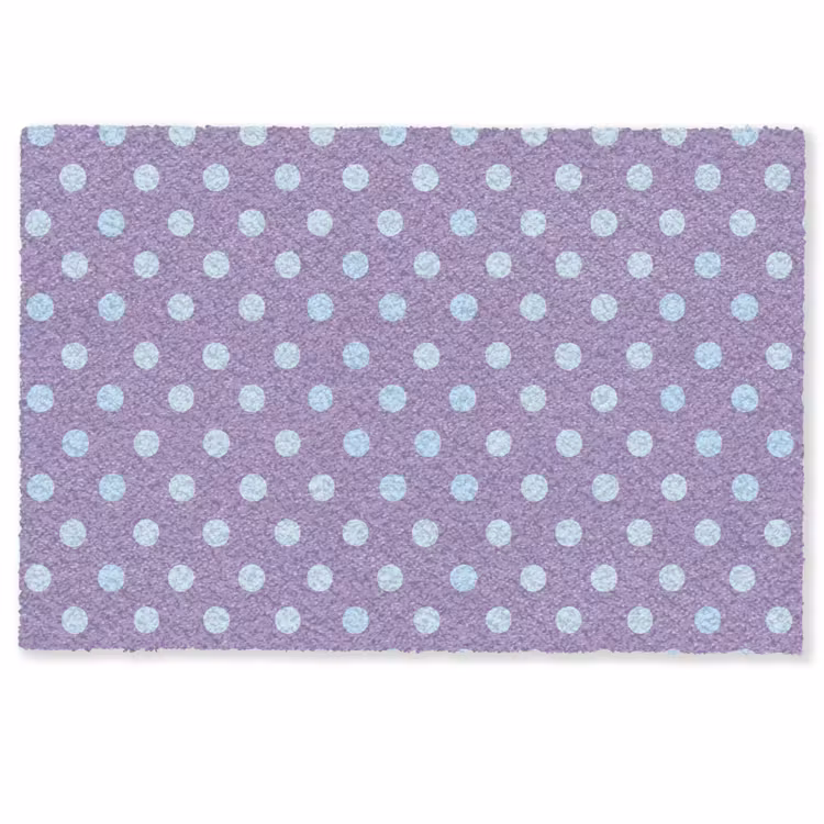 Fußmatte - Lila – Blau – Geometrisch – Punkte – Polka Dot – Muster — 1