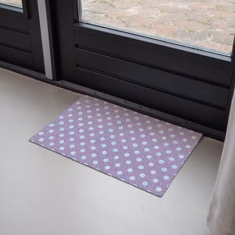 Fußmatte - Lila – Blau – Geometrisch – Punkte – Polka Dot – Muster — 2