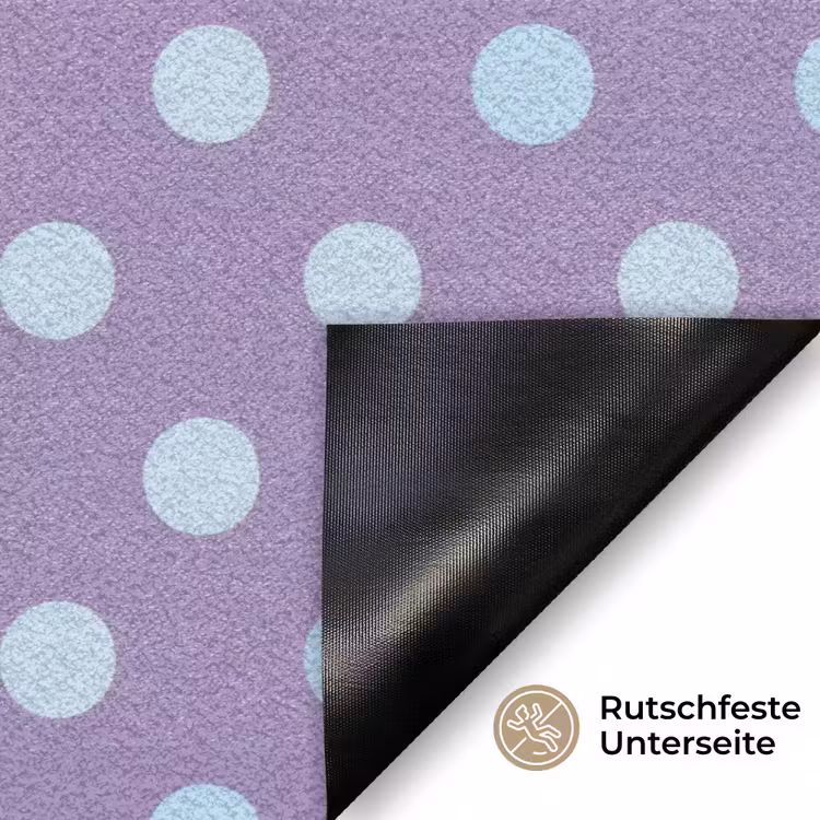 Fußmatte - Lila – Blau – Geometrisch – Punkte – Polka Dot – Muster — 6
