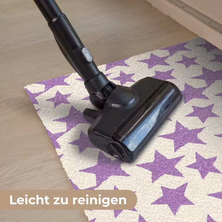 Fußmatte - Lila – Geometrisch – Sterne – Stempel – Muster — 9