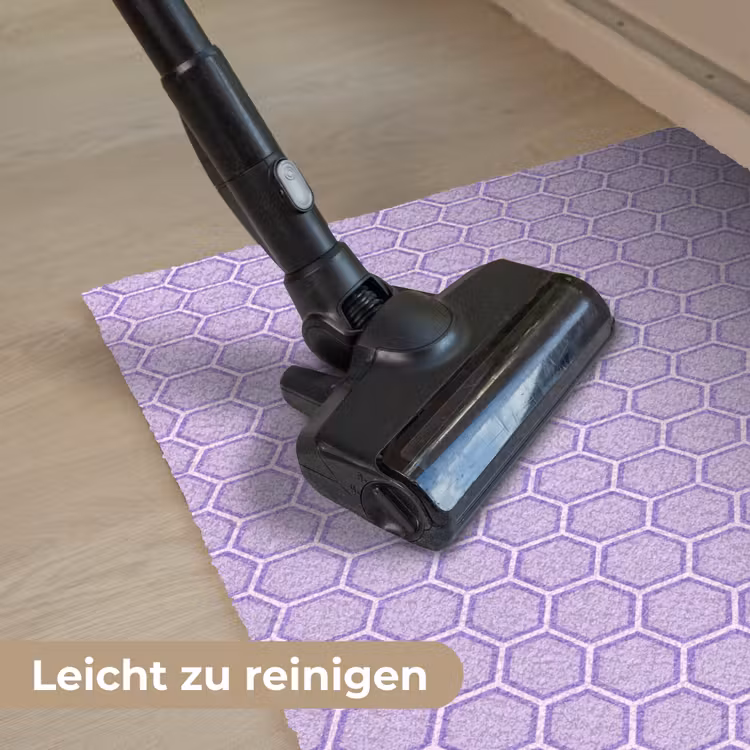 Fußmatte - Lila – Geometrisch – Wabenmuster – Bienenwabe – Muster — 9