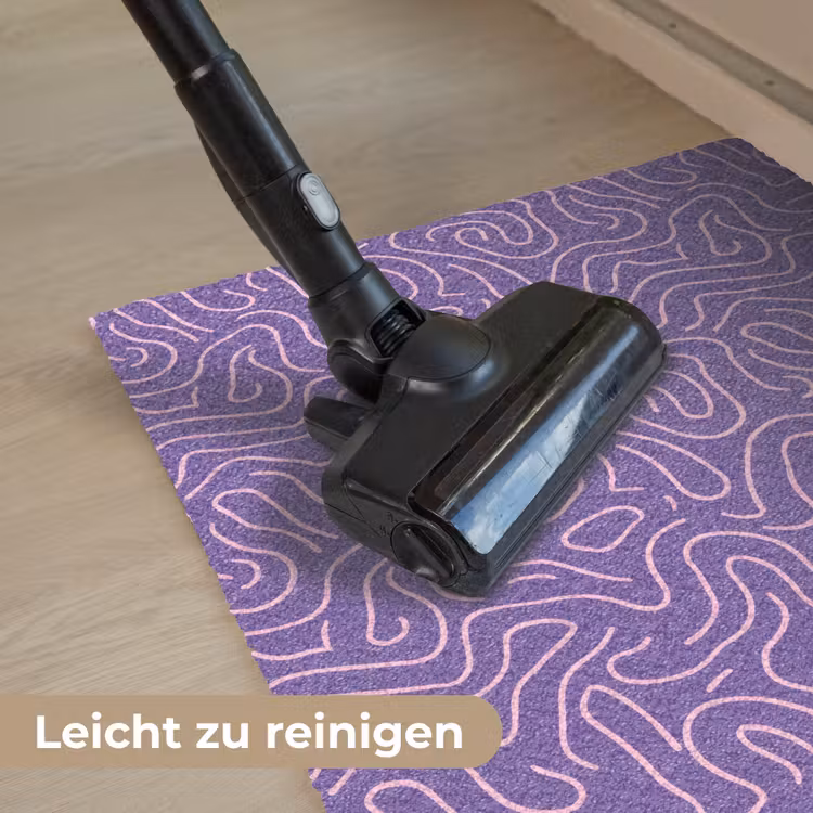 Fußmatte - Lila – Rosa – Abstrakt – Linien – Labyrinth – Muster — 9