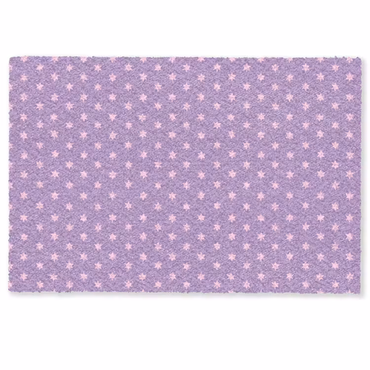 Fußmatte - Lila – Rosa – Sterne – Geometrisch – Muster — 1