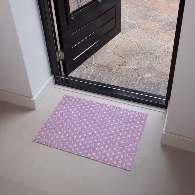 Fußmatte - Lila – Rosa – Sterne – Geometrisch – Muster — 4