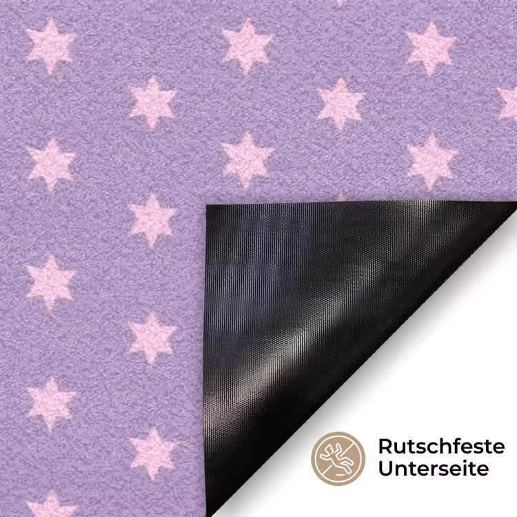 Fußmatte - Lila – Rosa – Sterne – Geometrisch – Muster — 6