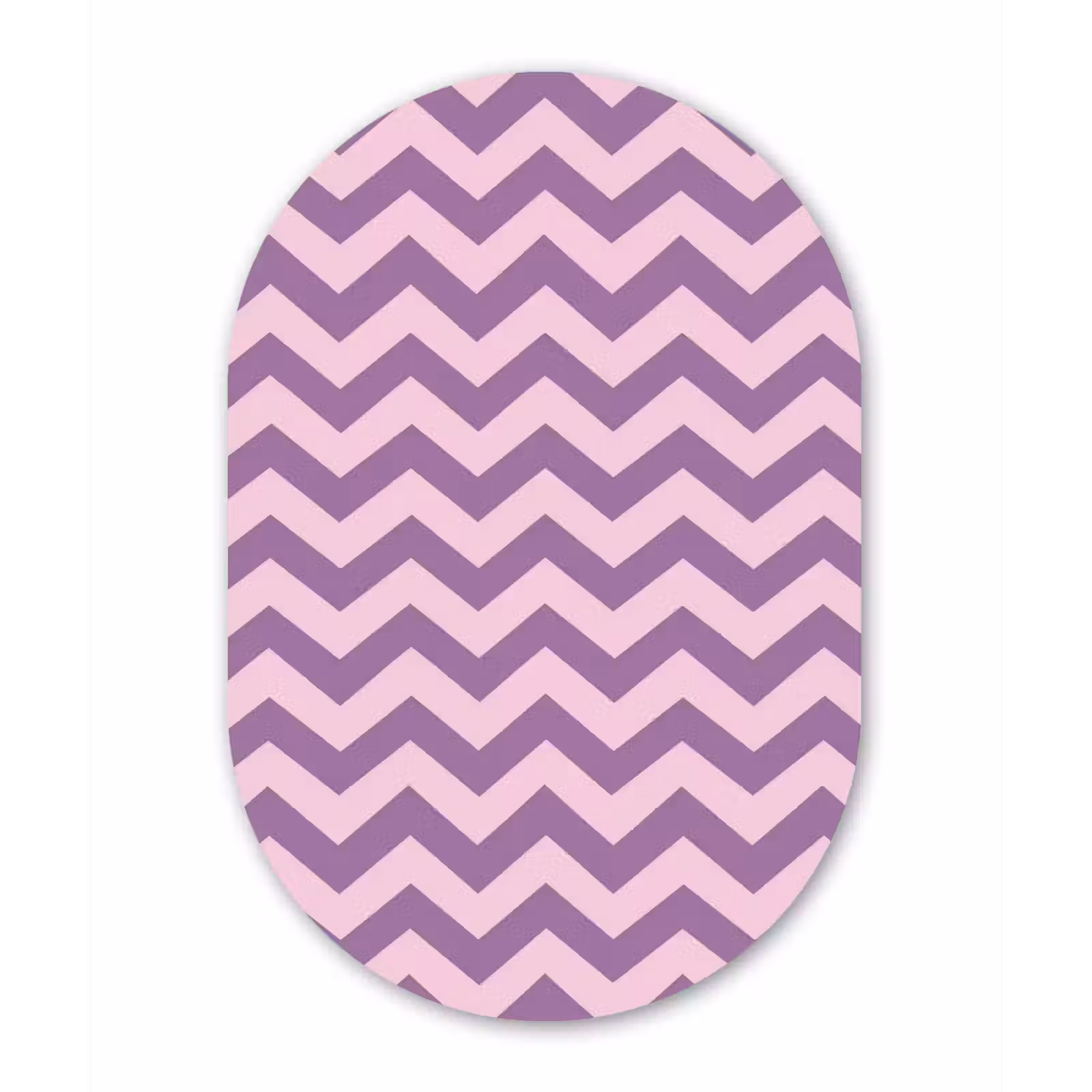 Forexbild Oval - Lila – Rosa – Geometrisch – Chevron – Zickzack – Muster — 1