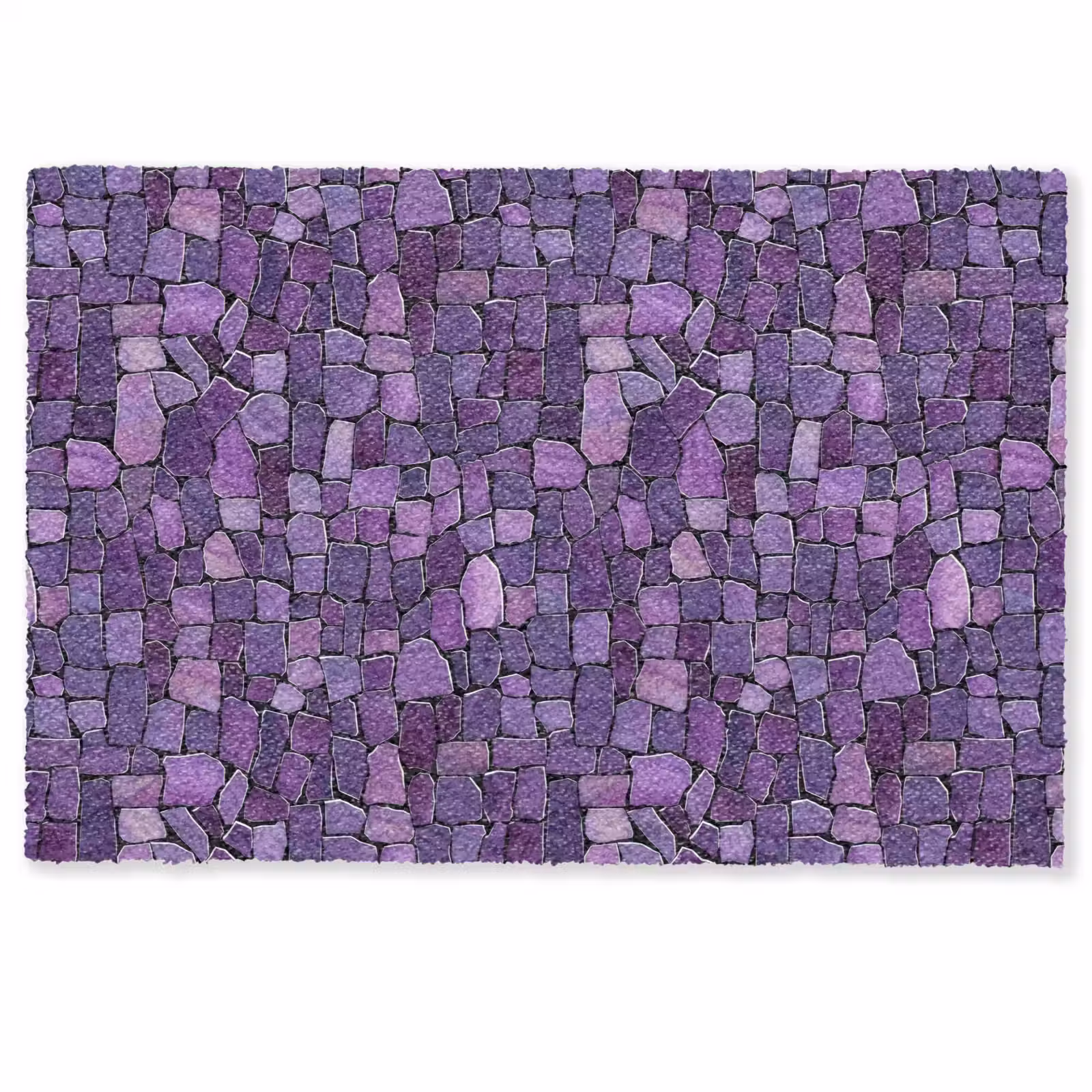 Fußmatte - Lila – Mosaik – Scherben – Stein – Muster — 1