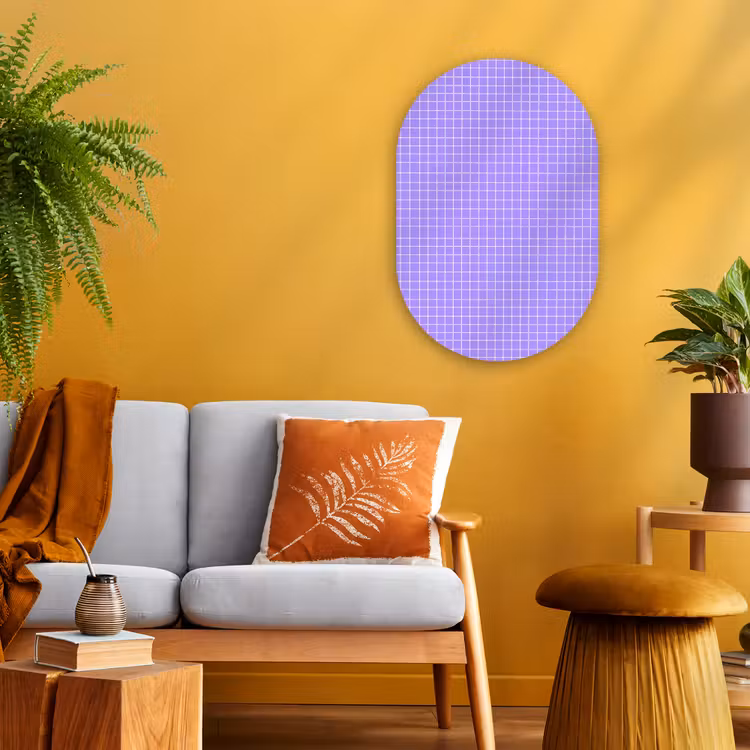 Forexbild Oval - Lila – Geometrisch – Raster – Minimalistisch – Muster — 2