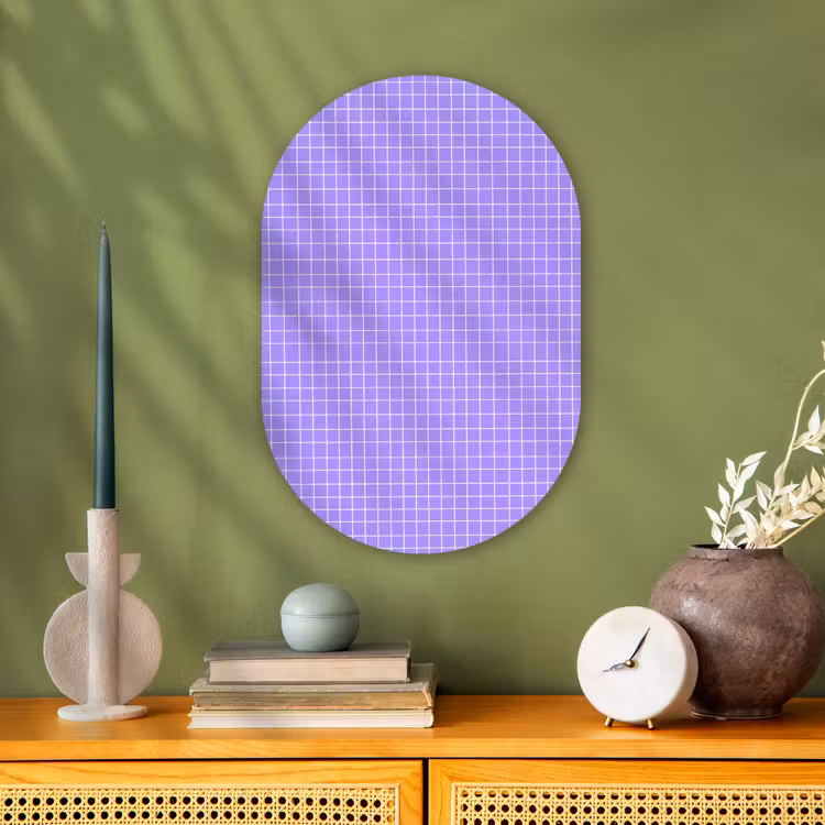 Forexbild Oval - Lila – Geometrisch – Raster – Minimalistisch – Muster — 3